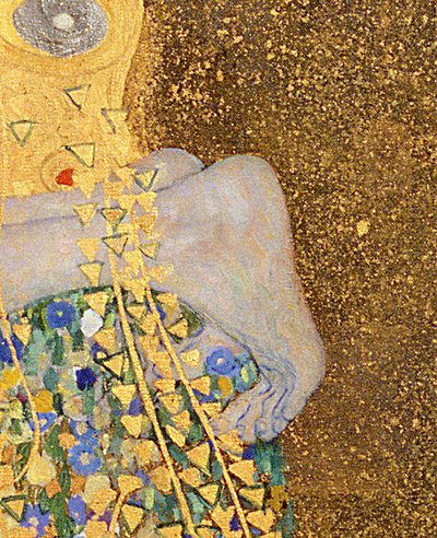 Il Bacio, 1907-08 (dettaglio) da Gustav Klimt